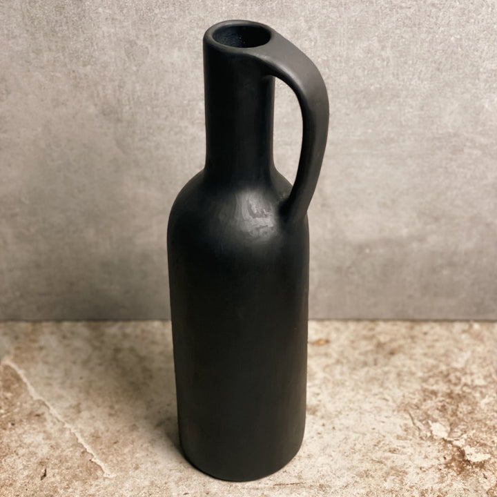 Ash Longpi Pottery Vase Bottle