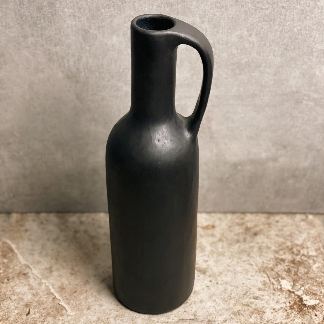 Ash Longpi Pottery Vase Bottle