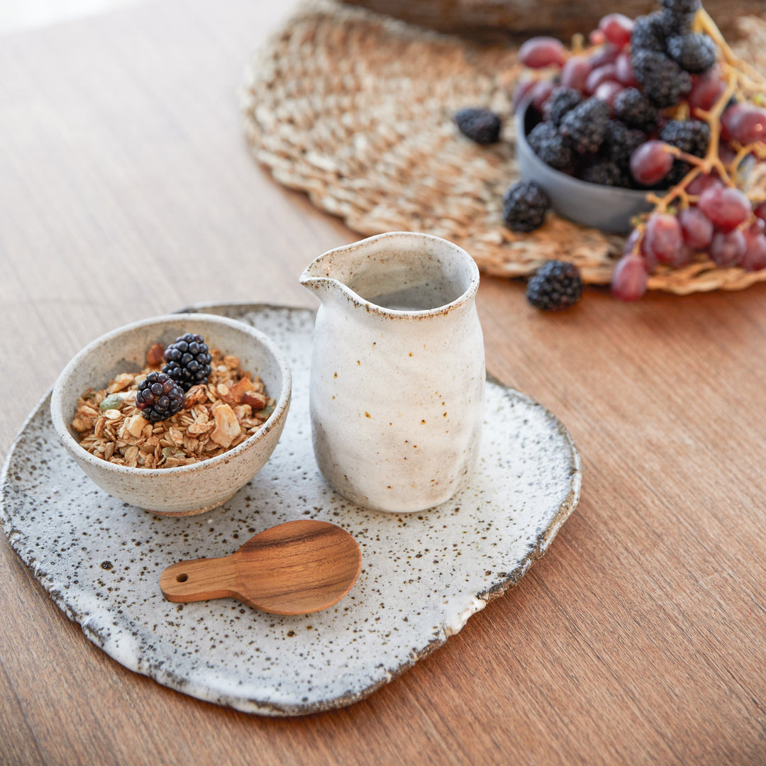 Rustic Slab Plate - Stony Large