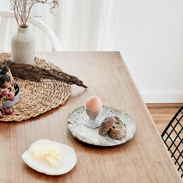 Rustic Slab Plate - Stony Medium