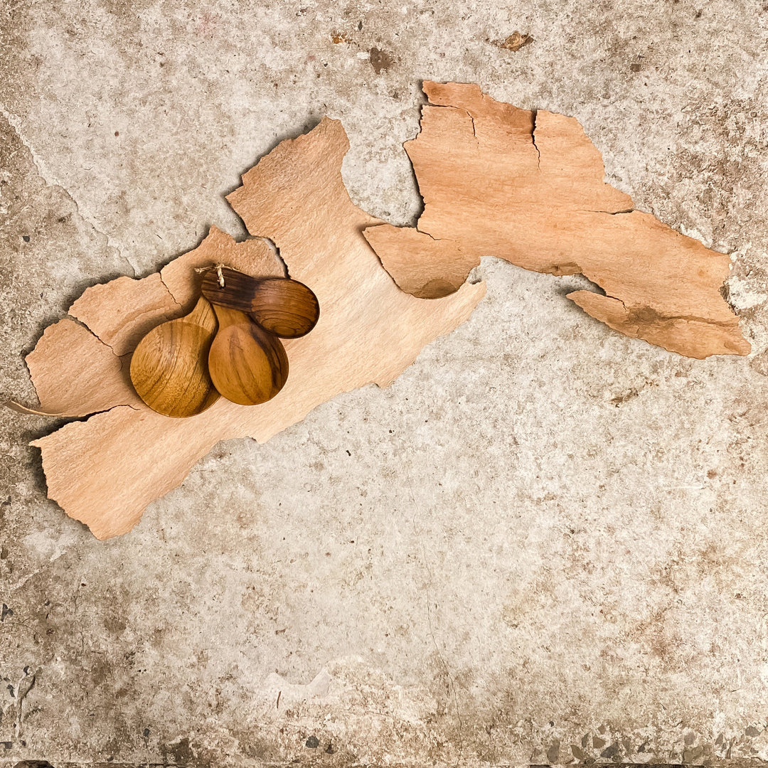 Nomad Recycled Timber Measuring Spoons - Set of 3