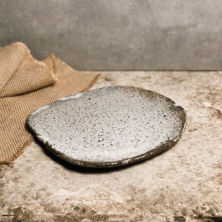 Rustic Slab Plate - Stony Large