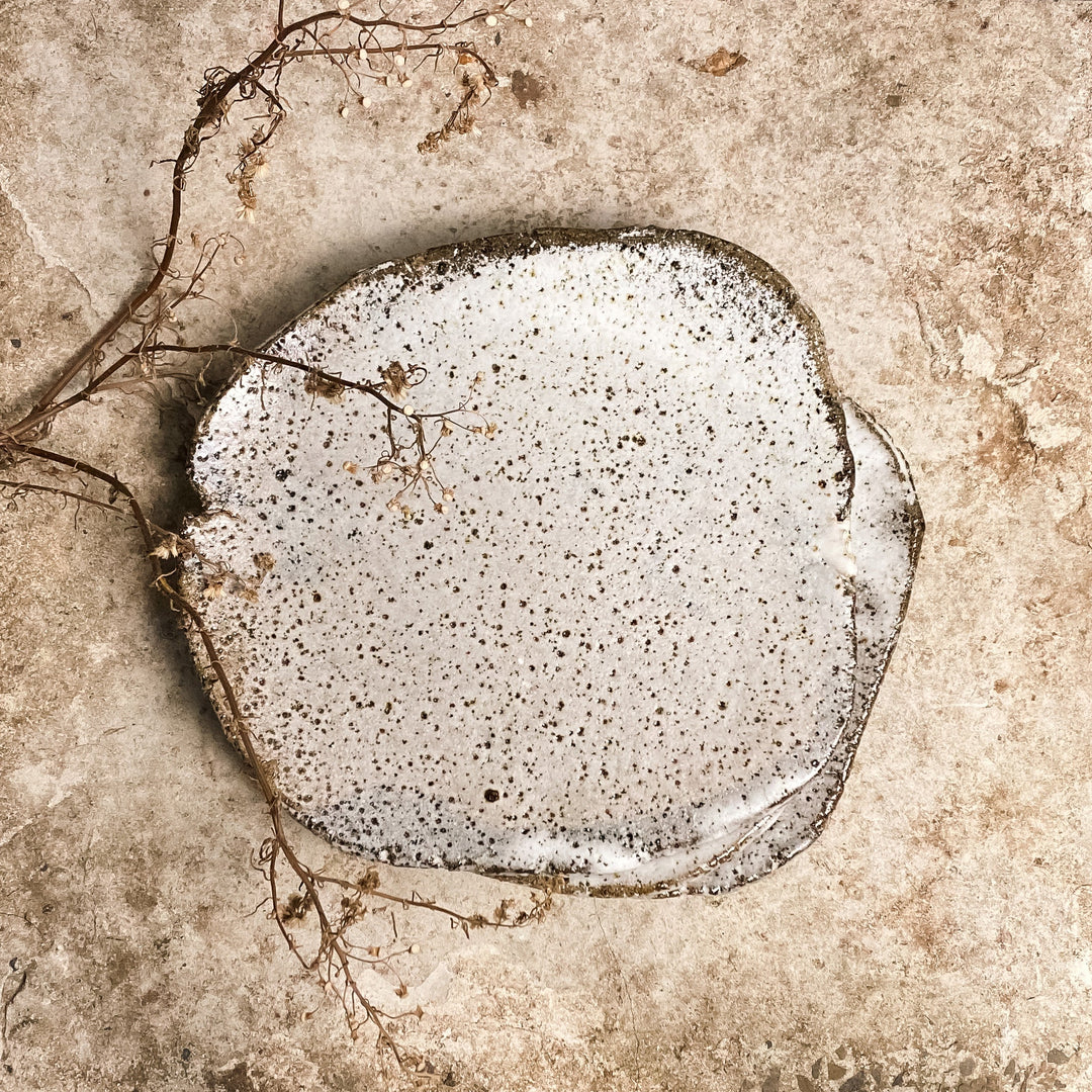 Rustic Slab Plate - Stony Large