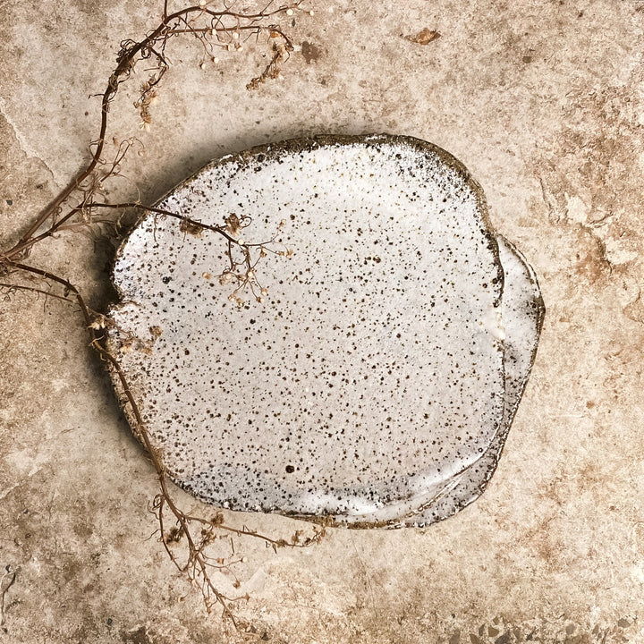 Rustic Slab Plate - Stony Large