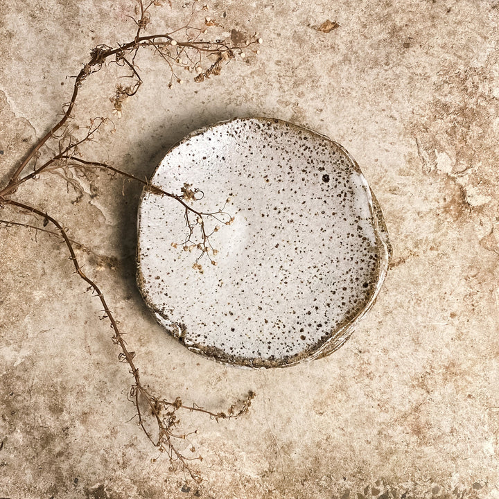 Rustic Slab Plate - Stony Medium
