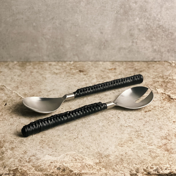 Stable Salad Server set - Ebony